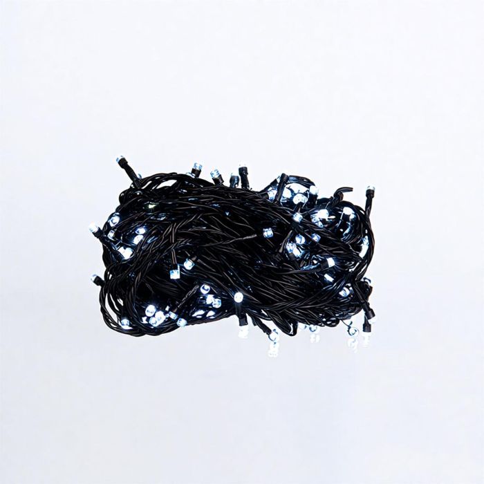 Новорічна гірлянда кімнатна нитка 18 м 180 LED кімнатна гірлянда чорний провід Біле світло W180LED18MBW