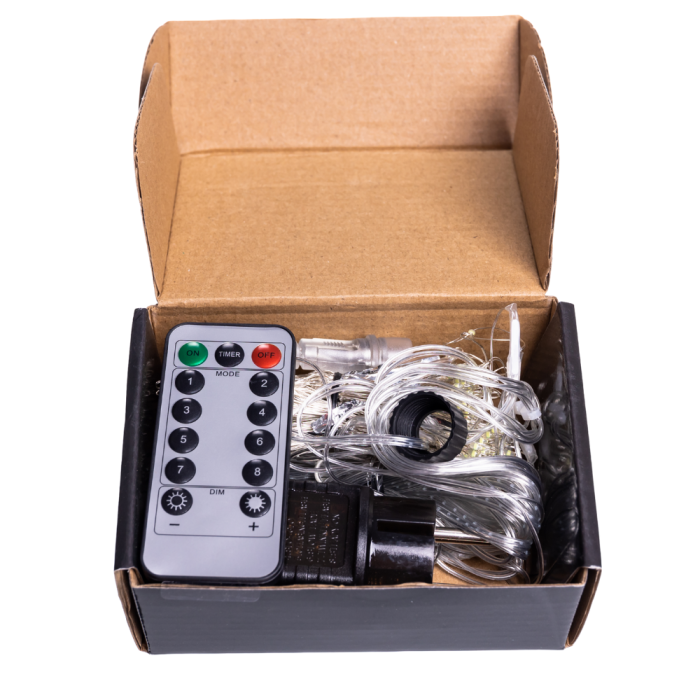 Новорічна гірлянда Хвойна лапа 3х2 м 400 LED Жовте світло D400LED2MY