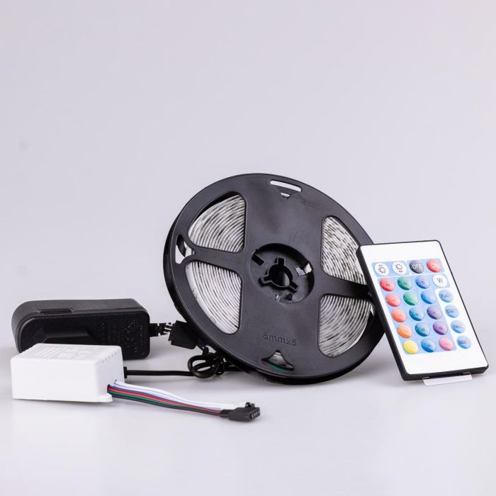Стрічка світлодіодна з пультом GarlandoPro водостійка 300 LED 5m led лента 5050RGB