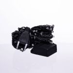 Новорічна кімнатна гірлянда нитка 6 м 50 LED чорний провід Білий W50LED6MBW